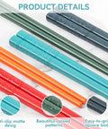 Dishwasher Safe Fiberglass Chopsticks Set for Everyday Meals, 5 Pairs, 9.5 Inch Reusable Japanese Chinese Chopsticks, Non Slip