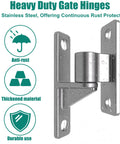 ZOOKASEA gate hinge, 304 stainless steel heavy-duty wall-mounted hinge, front view
