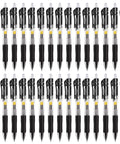 30 Pack Black Retractable Gel Pens 0.7mm Fine Point Quick Dry Ink No Smudge No Bleed Through Comfort Grip Smooth Writing