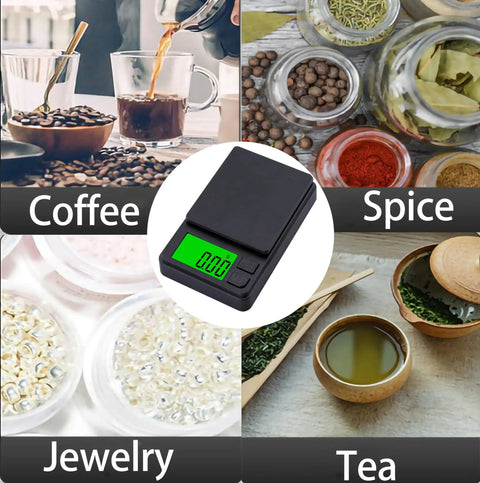 Pocket Scale 1000g x 0.01g Digital Gram Scale For Jewelry, Grab And Go Kitchen And Food Prep, Mini Scale With Backlit LCD