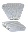 Hella Sturdy Galvanized Steel Connector Plates 20 Pack Flat Mending Brackets, 2.36 x 0.63 in, ideal for furniture repair and shelf support.