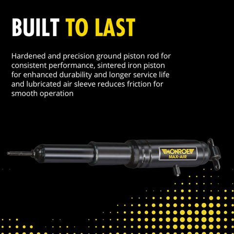 Air Shock Absorber MA822 For Buick Cadillac Oldsmobile And Pontiac, highlighted features and Monroe Max-Air branding