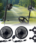 Stay Frosty And Chill Out On The Course With This Slick Golf Cart Fan Featuring Portable USB Powered Clip Design.