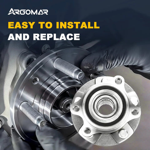 Front Wheel Bearing And Hub Assembly 2 Pack Ready To Roll Fits Toyota Rav4 2006 2012 3 5L V6 Rav4 2013 2018 Mirai 2016 2020 Scion tC 2011 2016 Non ABS 5 Lug Front Left And Right OE Quality ISO TS Certified in close-up view