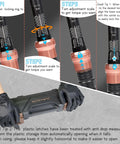 Half Inch Drive Torque Wrench Pro Grade With Dual Range Scales 10 To 170 Ft Lb 13.6 To 230.5 Nm adjustment instructions
