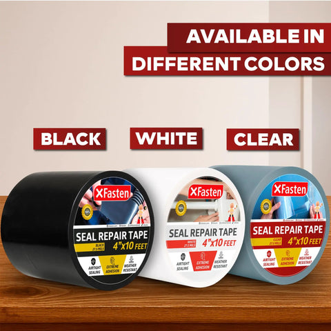 Waterproof Patch And Seal Tape White 4 Inch By 10 Foot Roof And Gutter Repair Tape For Slap On Leaks And Stop Water Fast On Roof Gutters Boats Pool Liners And HVAC Durable Puncture Resistant Instant Watertight Seal