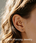 16G Teardrop Septum Ring With V-Shaped Openwork Bar And CZ Stones, 316L Surgical Steel Hinged Clicker Nose Ring For Women, Daith Piercing Jewelry For Edgy Everyday Wear, Hypoallergenic, Durable Stainless Steel worn as daith piercing jewelry