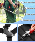 Two Pack Black Comfort Padded Double Shoulder Strap Belt for Garden Tools with nylon and Oxford cloth in outdoor use