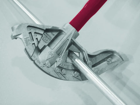 Big Ben Aluminum Conduit Hand Bender Head for 1 Inch EMT and Three Quarter Inch Rigid IMC With Pro Grade Industry Standard Measurements and Embossed Angle Guides 10 22 30 45 60 90 Degrees Bigger Foot Pedal Extra Hook Fits BH75 Handle