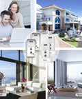 Expandable Wireless Intercom Doorbell Chime For Home No Wiring Needed Easy Plug And Play Setup Indoor Outdoor Ready Pair
