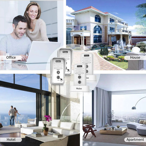 Expandable Wireless Intercom Doorbell Chime For Home No Wiring Needed Easy Plug And Play Setup Indoor Outdoor Ready Pair
