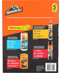 Back of All In One Car Cleaning Kit packaging with wash, wax, glass wipes, tire foam, and protectant for easy car care.
