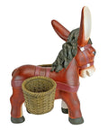 Pancho The Burro Planter Sculpture For Home And Garden Decor Hand Painted Donkey Planter Art In Crushed Stone Resin Durable Hand Cast Stone