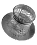 6 Inch Round Roof Rain Cap For HVAC Venting Galvanized Steel All Weather Chimney Cap With Rubber Gasket top view