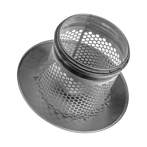 6 Inch Round Roof Rain Cap For HVAC Venting Galvanized Steel All Weather Chimney Cap With Rubber Gasket top view