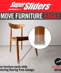 Wooden chair with 1 Inch Square Chair Leg Tips With Beige Felt Bottom No Slip Heavy Duty Silicone Caps Steel Reinforced Floor Protectors