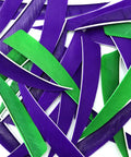 60 Piece 4 Inch Arrow Feathers Right Wing Shield Cut Fletching In Green And Purple For Wood Bamboo And Carbon Arrows Stick On Easy To Use Durable Hunting Arrow Fletchings