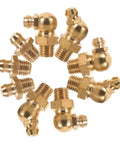 Top Tier Grease Nipple Kit With 9pcs M8 Threaded Copper Fittings For Cars And Excavators Plus Universal Fit Precision Engineering Multi Standard Support Heavy Duty Hydraulic Coupler Set, 9 brass fittings