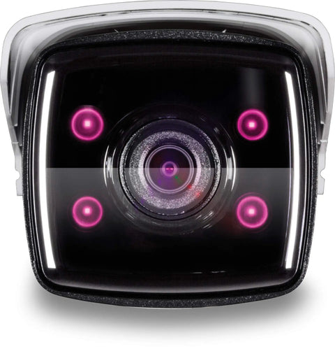 Front view of Dope 5MP Indoor Outdoor PoE Security Camera With 80m Night Vision, Weatherproof IP67 Housing, H265 High Efficiency