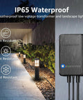 All In One LED Landscape Lighting Kit With Eight Low Voltage Path Lights, 60W Transformer, IP65 waterproof, rain resistant demo