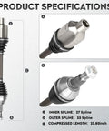 Chevrolet Front Right CV Axle Shaft Assembly Replacement Fits Traverse 2009 2017 GMC Acadia 2007 2017 Buick Enclave 2008 2017 Saturn Outlook 2007 2010 3.6L Drivetrain product specifications