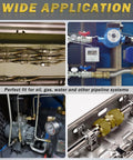 Installed view of brass compression tube fittings with 3/16 OD unions and ferrule sleeves; includes 10 connectors and 10 sleeves.
