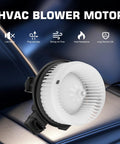 No Sweat 2 Pin Hvac Heater Blower Motor Assembly Straight Swap Featuring Plug And Play Setup For Toyota Rav4 Matrix Corolla Scion Xb Pontiac Vibe Manual Controls close-up on a dashboard.