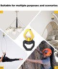 Heavy Duty Swing Swivel Spinner With Smooth 360 Degree Spin For Tree Seats Hammocks And Tires in diverse settings including yoga and climbing.