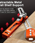 Top Shelf 9.45 Inch T Bevel Angle Finder With Heavy Duty Metal Extension Arm And Dual Scale Marking Scribe Tool For Exact Angle Transfers And No Sweat Diy Build Projects Essential Gear on a wood surface, demonstrating 45 degree support.