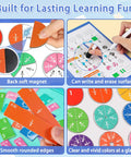 Hands On Fraction Play Kit With Magnetic Tiles And Circles For Whiteboard Ready Math Practice Kit In Use By Kids Ages 6 To 10