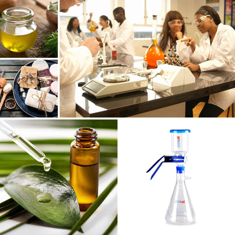 Heavy Duty Vacuum Filtration Distillation Set With 500 mL Filter Flask And 300 mL Buchner Funnel, Vacuum Adapter, Rubber Stopper