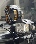 Dual A Pillar LED Pods Off Road Mounting Brackets Set For Wrangler JL And JK No Drill Easy Bolt On Brackets Pack Of 2