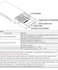 U.2 NVMe SSD enclosure with toggle switch, interface ports, and specifications for Thunderbolt 4 and USB4 compatibility.