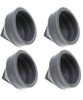 4-pack of Dust Ejector Valve For Engine Replacement, Compatible With FD FH FX Series And CH Family Engines in gray rubber.