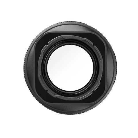 Ace Pro 2 Macro Close Up Lens for Action Cameras, adjustable focus, front view showing lens details for macro shots.
