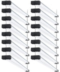 Sixteen Pack 4 Ft LED Shop Light For Garage And Workshop, Linkable Frosted Fixture, 5000K Daylight, Hanging, ETL Listed