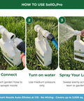 Using Liquid Soil Aerator And Oxygen Active Biostimulant To Revitalize Hard Compacted Clay Soil 32 Oz Hose End Sprayer
