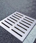 Heavy Duty Stainless Steel Outdoor Drain Cover With Frame For Lawn, Patio, Garden And Driveway Drainage For Safe, Clean Outdoor Spaces Ideal For Lawns And Patios, Keeps Outdoor Areas Dry And Safe on pavement