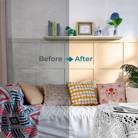 Before and after of a wall painted with Snag This Featherweight Electric Paint Sprayer With A Quick Swap Cup And 20 Oz Capacity For Dead Simple Cabinet Fence Door And Wall Painting Jobs That Fly Off In A Snap Keeps Your Hands Fresh.