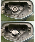 Fuel filler neck with installed tethered capless gas cap dirt water dust cover with fuel funnel bundle for GM cars