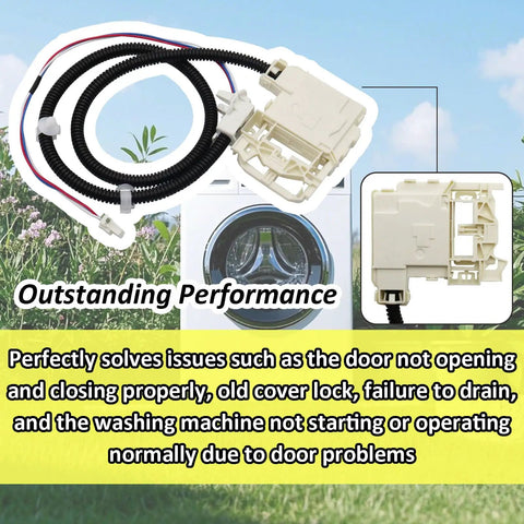 Washing Machine Lid Lock Switch Assembly Replacement For Compatible Models Easy Installation High-Durability Component Fits WH08X31577 WH01X24114