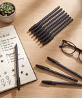 Bulk 150 Pack Ballpoint Pens Black Ink Medium Point 1.0mm Bullet Tip Smooth Writing For School Office Home Business