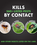 Triazicide Insect Killer For Lawns And Landscapes Concentrate 32 Ounces kills fleas, deer ticks, Japanese beetles by contact