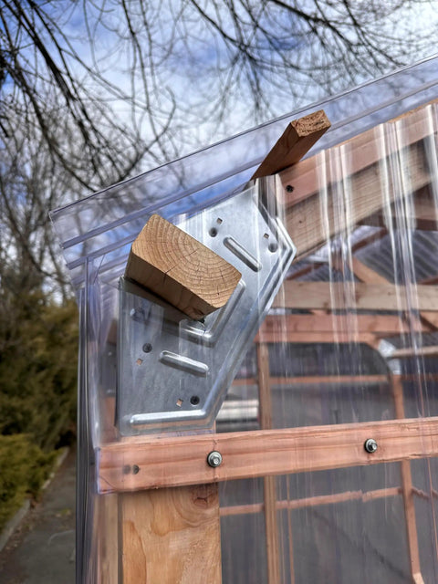 Build Your Own Greenhouse Bracket Kit With Expandable DIY Plans Includes 24 Angle Brackets 11 Base Plates 4 Corner Plates No Angled Cuts Easy Build For 8x14 Or 10x22 Frames Made In The USA