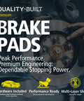 Premium Ceramic Front Brake Pads 1001-1910C Fits 2015-2024 Cadillac Chevrolet GMC SUVs for Smooth, Quiet Stops