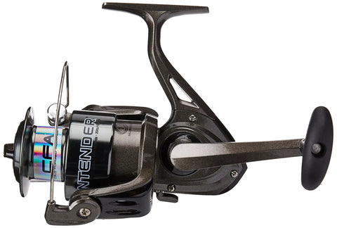 Contender Spinning Fishing Reel Size 20 With Instant Anti Reverse And Oil Felt Front Drag System On A Durable Aluminum Spool