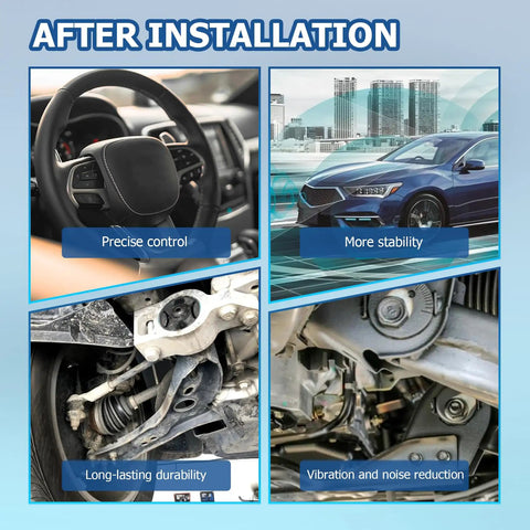 14 Piece Front Lower Control Arm And Tie Rods Replacement Kit For Toyota Camry 2007 2011 USA Built Models Only With Stable Steering Knuckles And Easy Reliable Alignment For Dialed In Handling installed on front suspension for control and stability