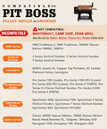 Compatibility chart for Pit Boss pellet grills and smokers, showing compatible and incompatible models with 2 Pack Temp Meat Probe Replacement For Pellet Grills And Smokers With 3.5 mm Plug Probes Including 2 Probe Grommets And Clips For Durable Cable Life That Withstands High Heat And Frequent Use.