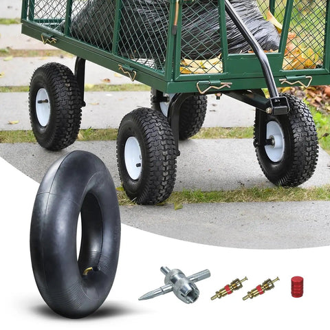 13x5.00-6 Inner Tube With Bent Valve Stem For Razor Dirt Quads Go Karts Lawn Mowers Wheelbarrows Garden Carts ATVs