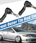 2 Pack Front Outer Tie Rod End Links Kit For Ford F 150 2004 2008 And Lincoln Mark LT 2006 2008 Premium OEM Replacement ES3691 Steering Suspension Upgrade, black